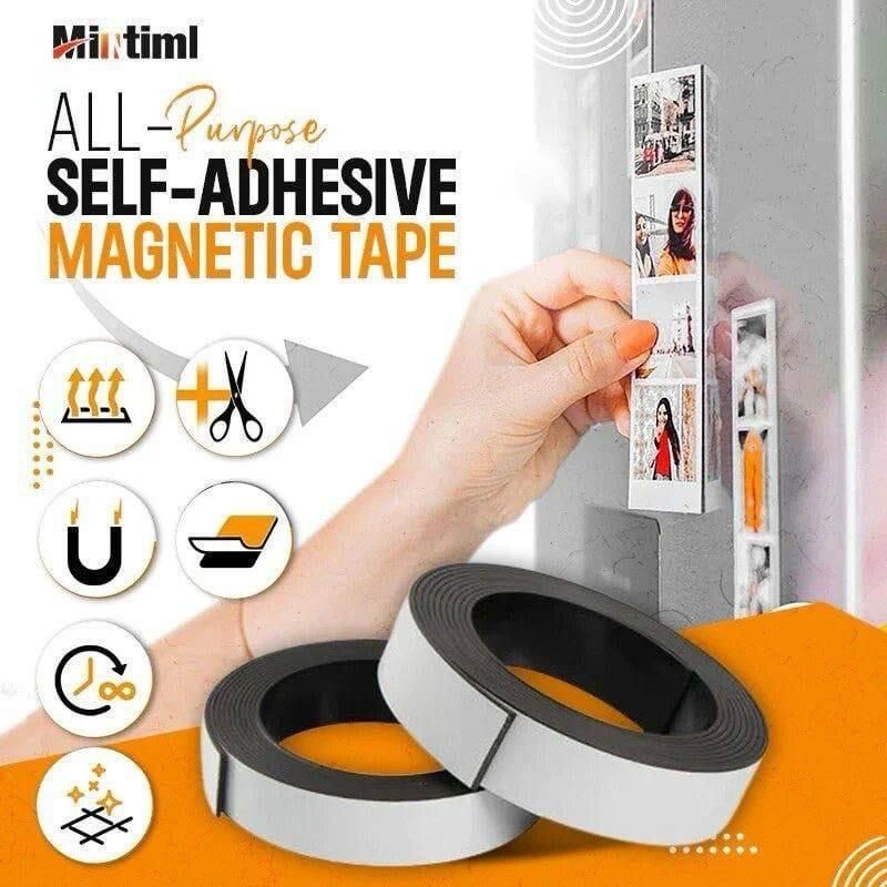 Self-Adhesive Magnetic Tape Flexible Rubber Magnet Tape Thickness 2mm