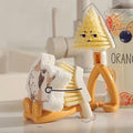 Foldable Triangular Gap Cleaning Brush with Soap Holder (Pack of 2)