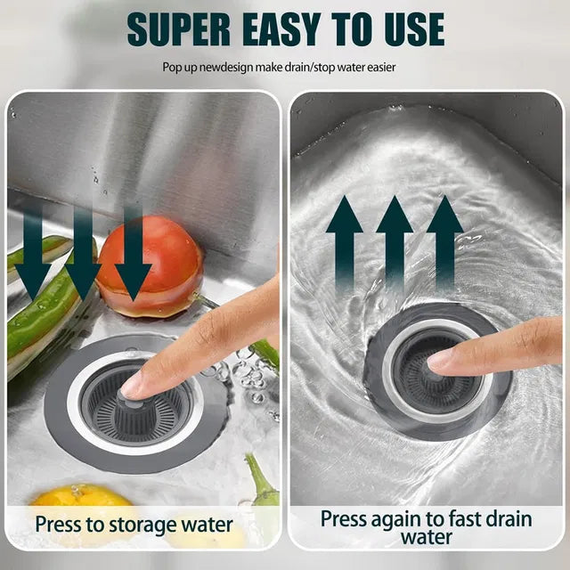 3-in-1 Sink Drain Strainer
